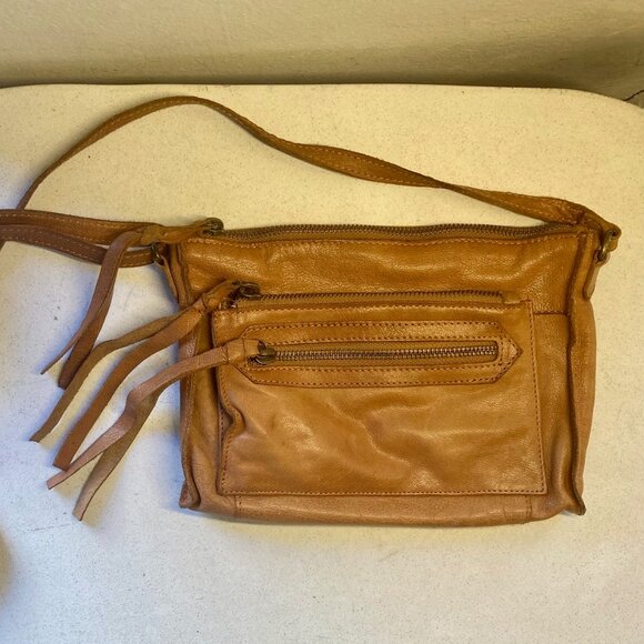 Day & Mood Leather Purse Crossbody Shoulder Tan Boho Versatile - Picture 9 of 10